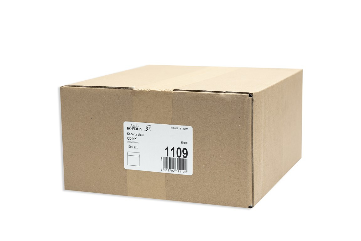 Koperta CD biała NK bez okna 1000szt.